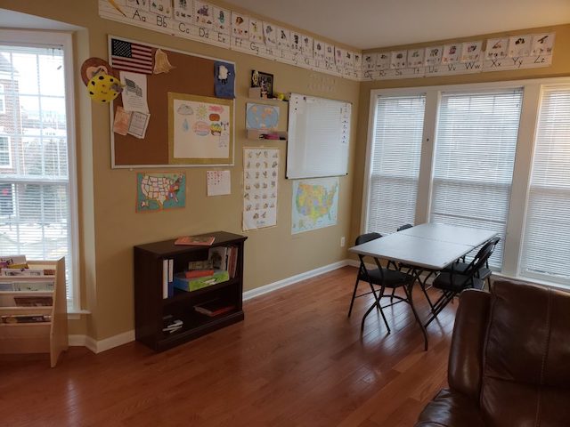 Simple Homeschool Classroom