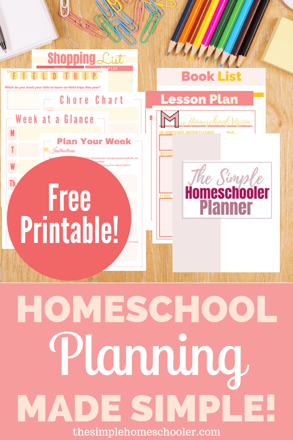 Free Homeschool Planner You will Actually Use! - The Simple Homeschooler