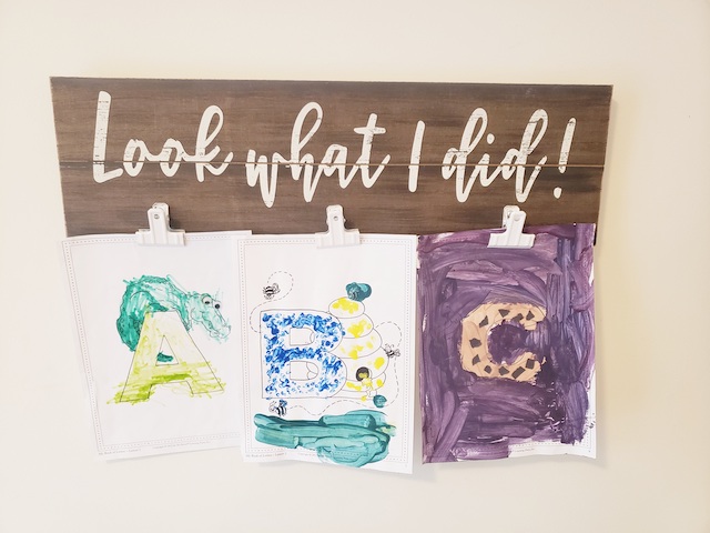 wall sign to celebrate homeschoolers work at home
