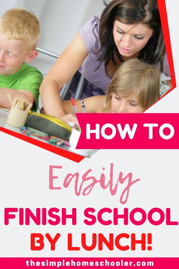 Struggling to fit everything into your homeschool schedule? Wondering how you can get it done with multiple kids? Check out my new homeschool schedule to be done by lunchtime! I have finally cracked the code that gives my 3 kids plenty of time to do all the fun stuff, solid one on one time for core subjects....and still get done by lunch!