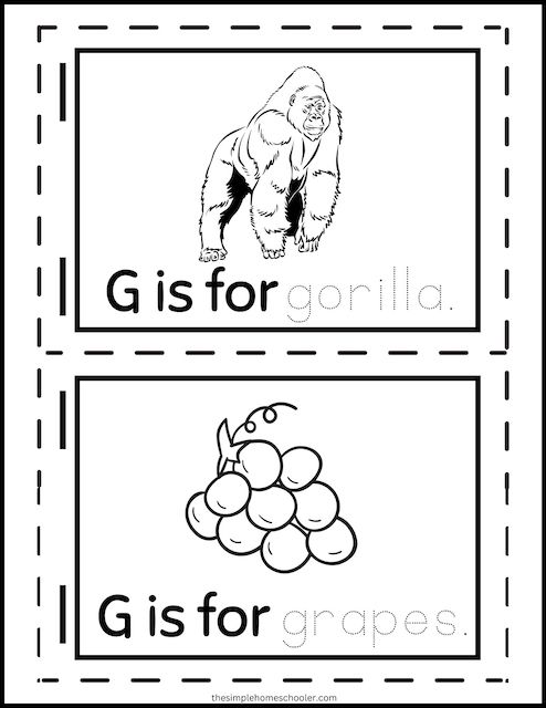 Letter G Worksheet Packet - 12