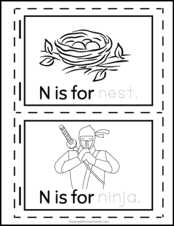 15+ Letter N Printables: Free &amp; Easy Print! - The Simple Homeschooler