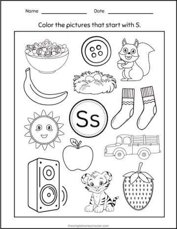 15+ Letter S Worksheets: Free &amp; Easy Print! - The Simple Homeschooler