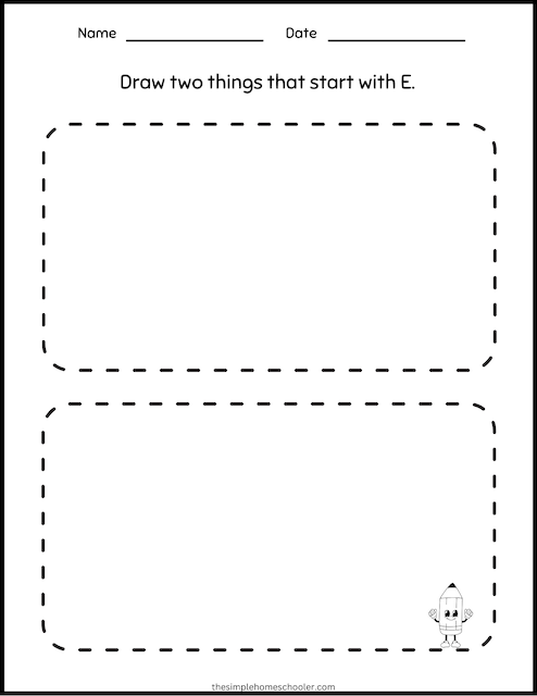Letter E Worksheet 8