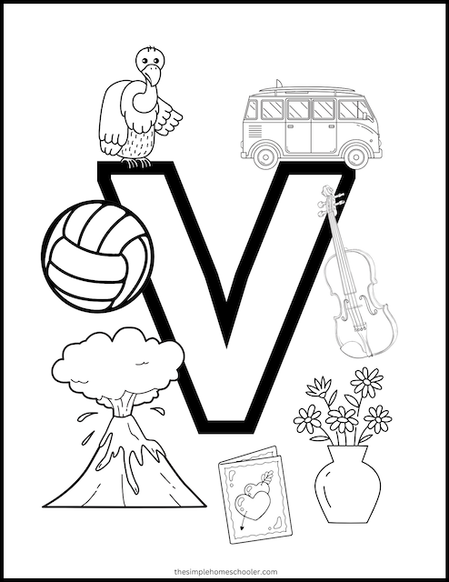 Letter V Worksheets Free Printables - Letter V Worksheet 1 