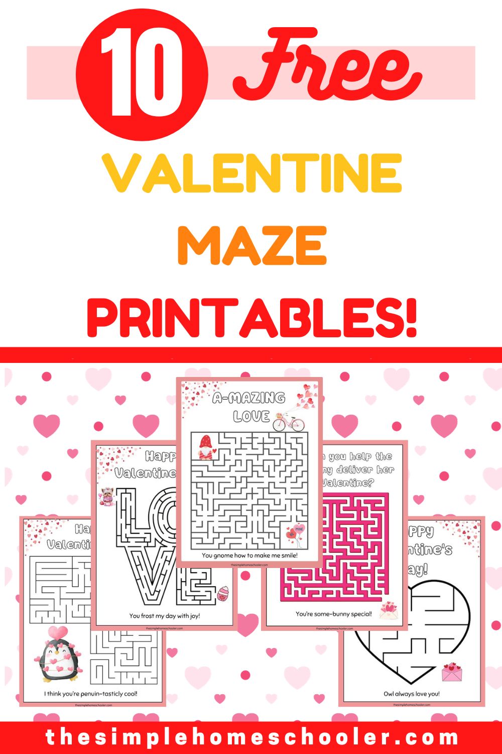 Valentine Maze Printable Valentine Maze Printable