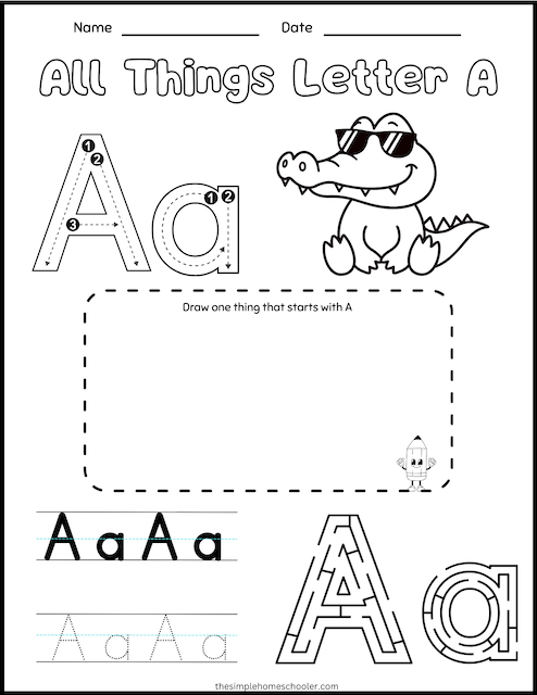 Letter A Worksheet 16