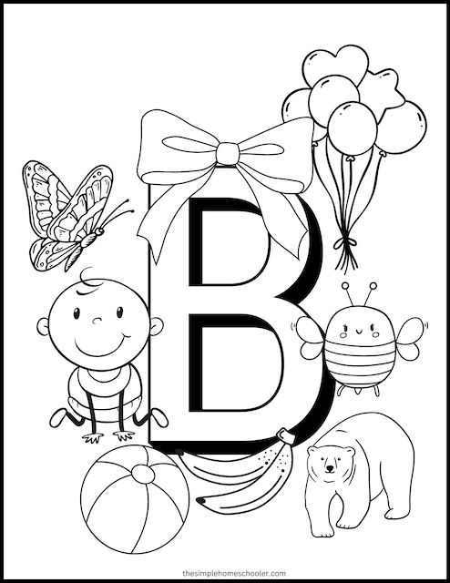 Free Words that Begin With B and Printable for Kids