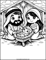 Free Nativity Coloring Pages: Perfect Printable Christmas Fun! - The ...