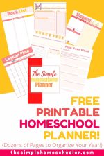 Free Printable Homeschool Planner You Will Actually Use! - The Simple ...