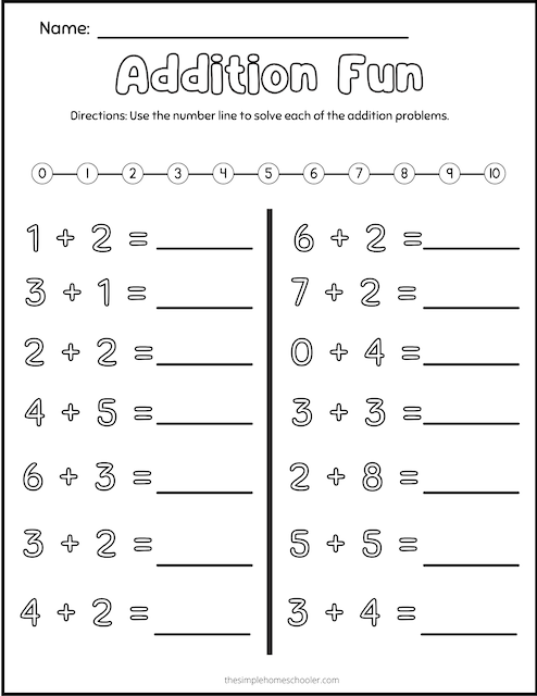 Kindergarten Addition Worksheet 16