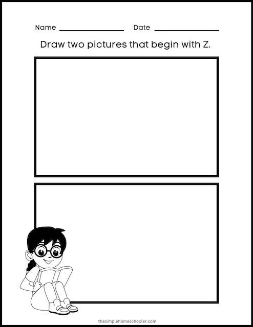 Letter Z Worksheet - 8