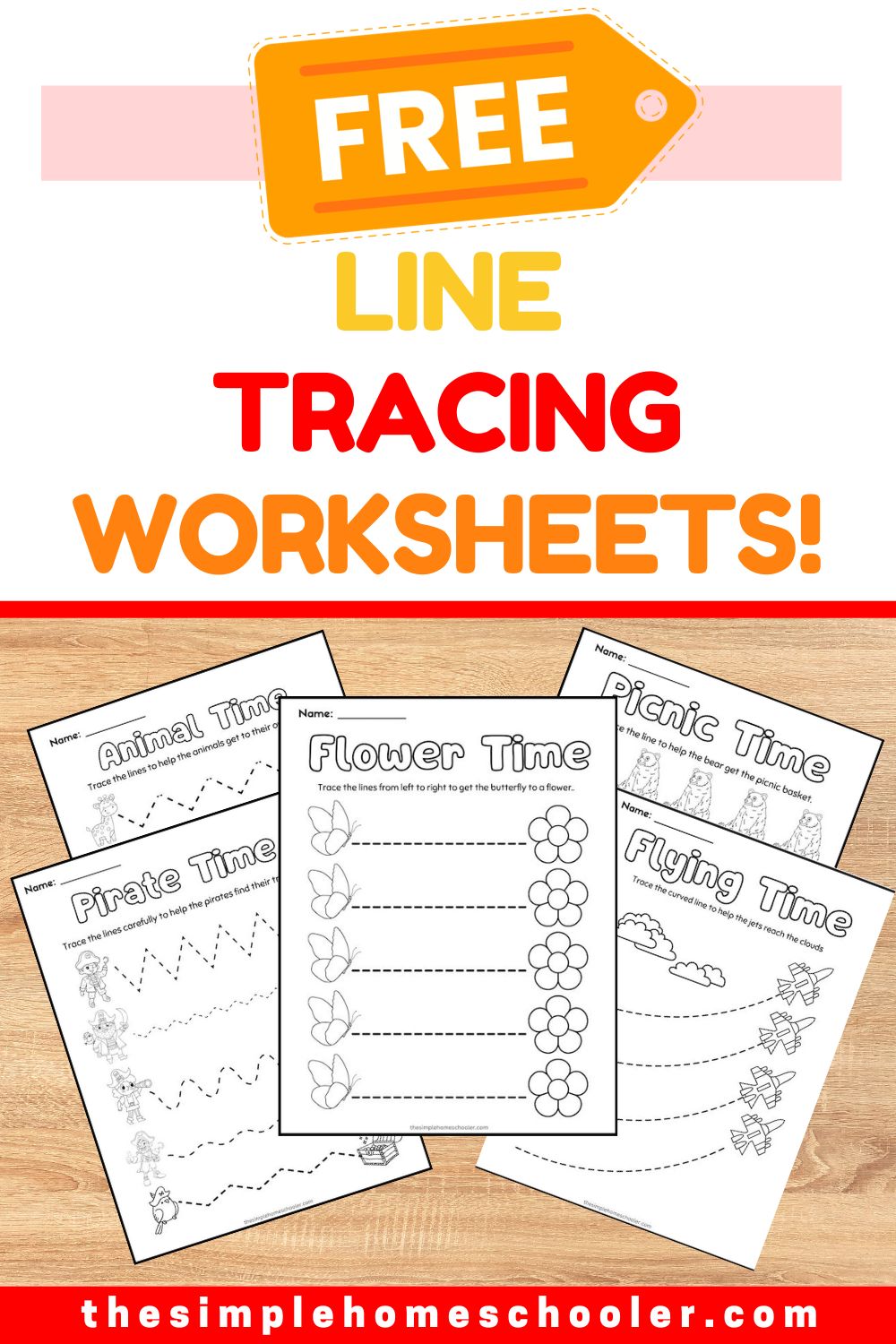 10+ Free Line Tracing Worksheets: Easy Print! - The Simple Homeschooler
