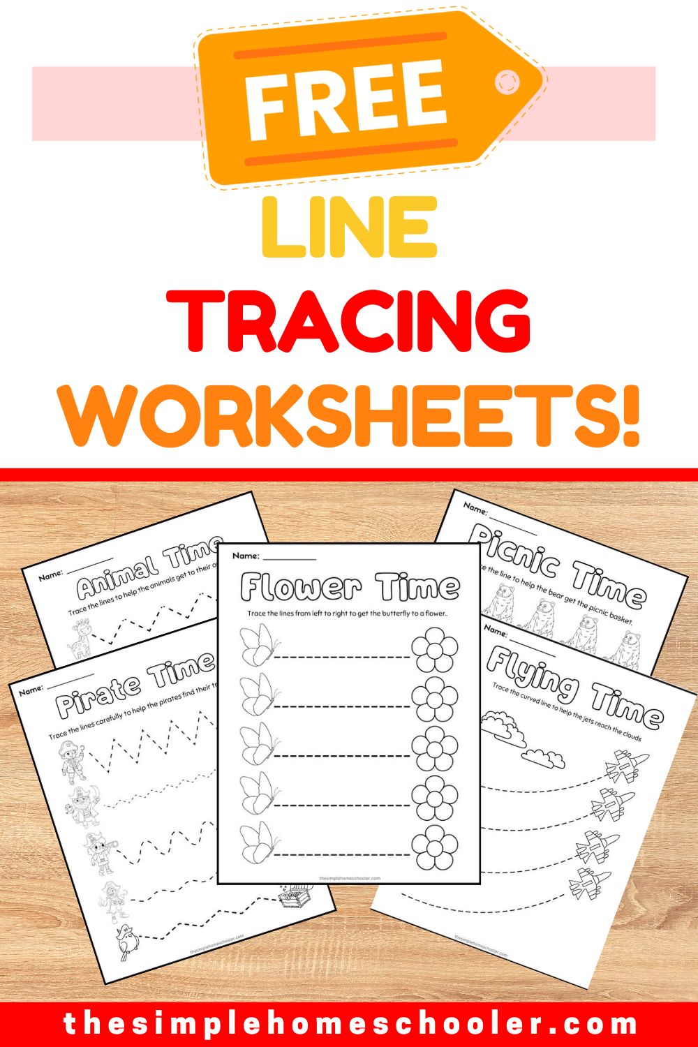 Line Tracing Worksheets Pin