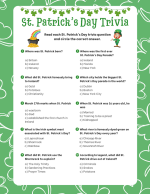 Free St. Patrick's Day Trivia Printable: Answer Sheets Included! - The ...