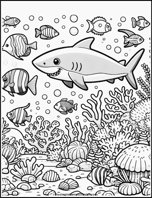Free Under the Sea Coloring Pages - Under The Sea Coloring Page 1