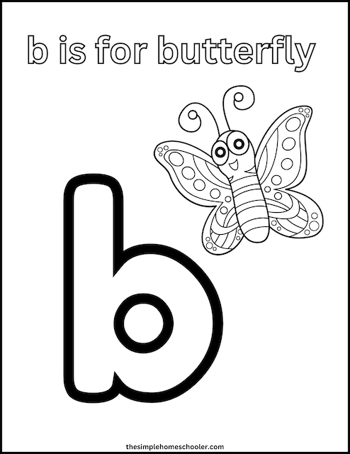 Letter B Coloring page 5